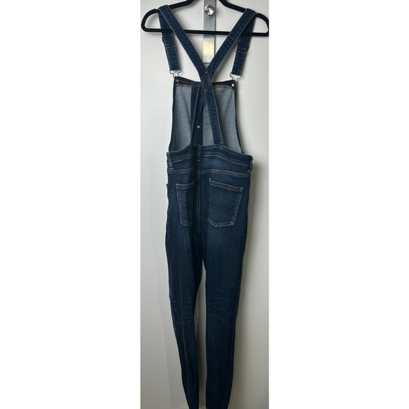 AMERICAN EAGLE Outfitters Next Level Stretch Denim Overalls Jegging Size 12L B8 - Picture 4 of 9
